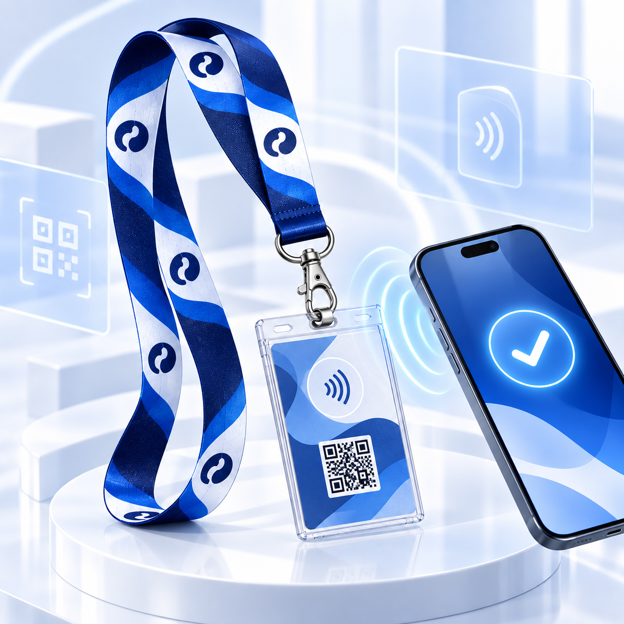 NFC ve QR Kodlu Boyun Askı İpi ile Dijital Etkileşim